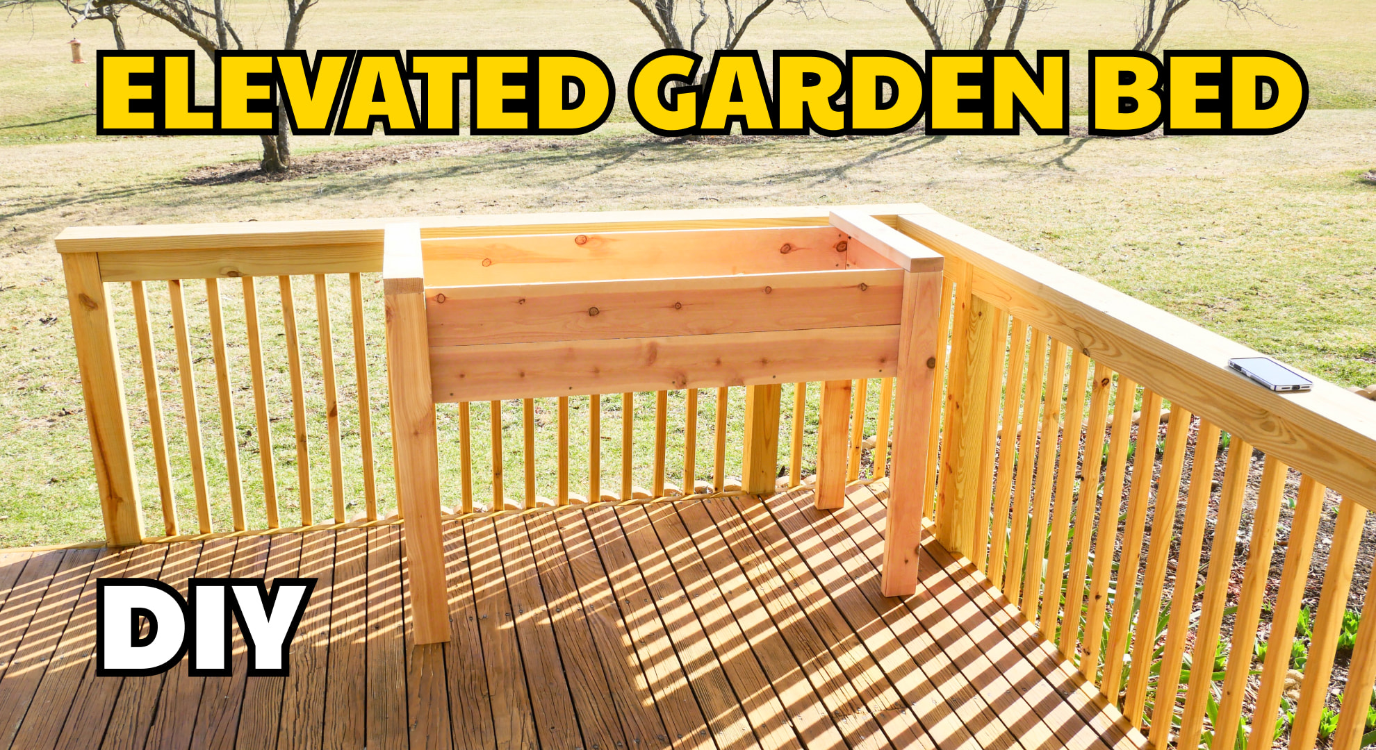 Awesome Elevated Garden Bed from cedar