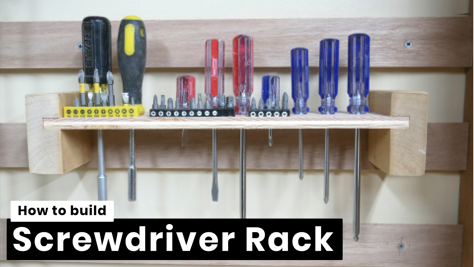 Awesome DIY Screwdriver Rack for the French Cleat