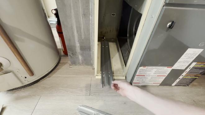 Installing the AprilAire 1213 upgrade kit support brackets