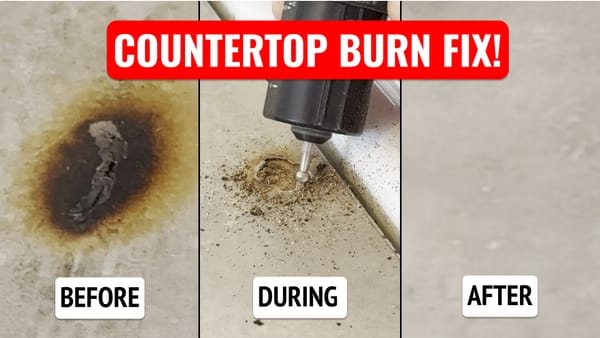 How I Fixed a Burned Spot on My Kitchen Countertop (DIY Guide)