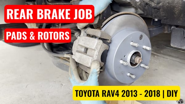 How to Replace Rear Brake Pads and Rotors on a 2018 Toyota RAV4 (XLE) – DIY Guide