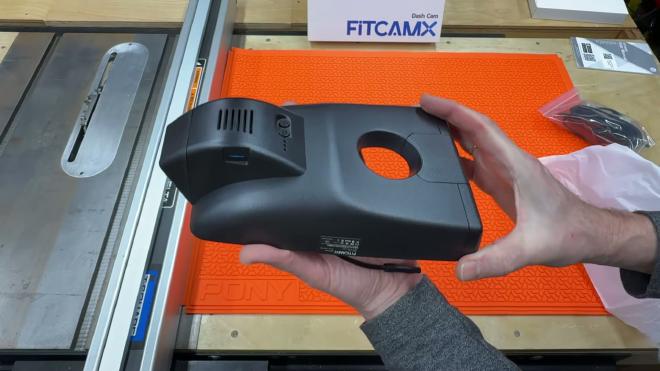 FITCAMX mirror housing with the front camera built in