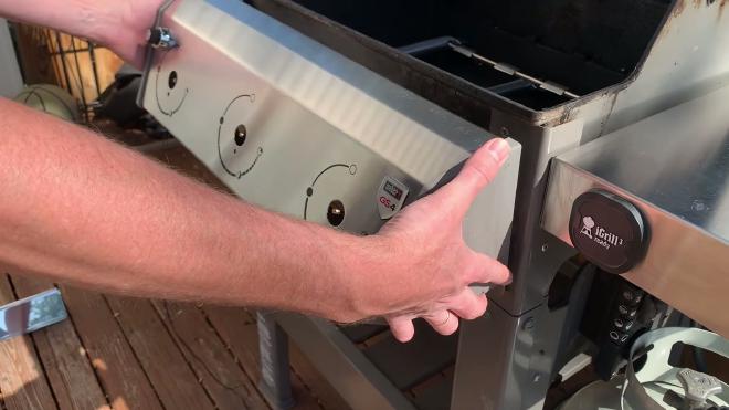 Reinstalling the Weber grill igniter button