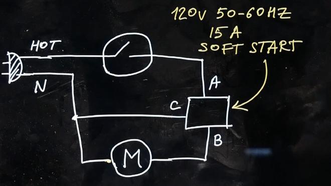 Soft start module wiring