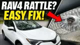 Toyota RAV4 heat shield rattle DIY fix with a large washer